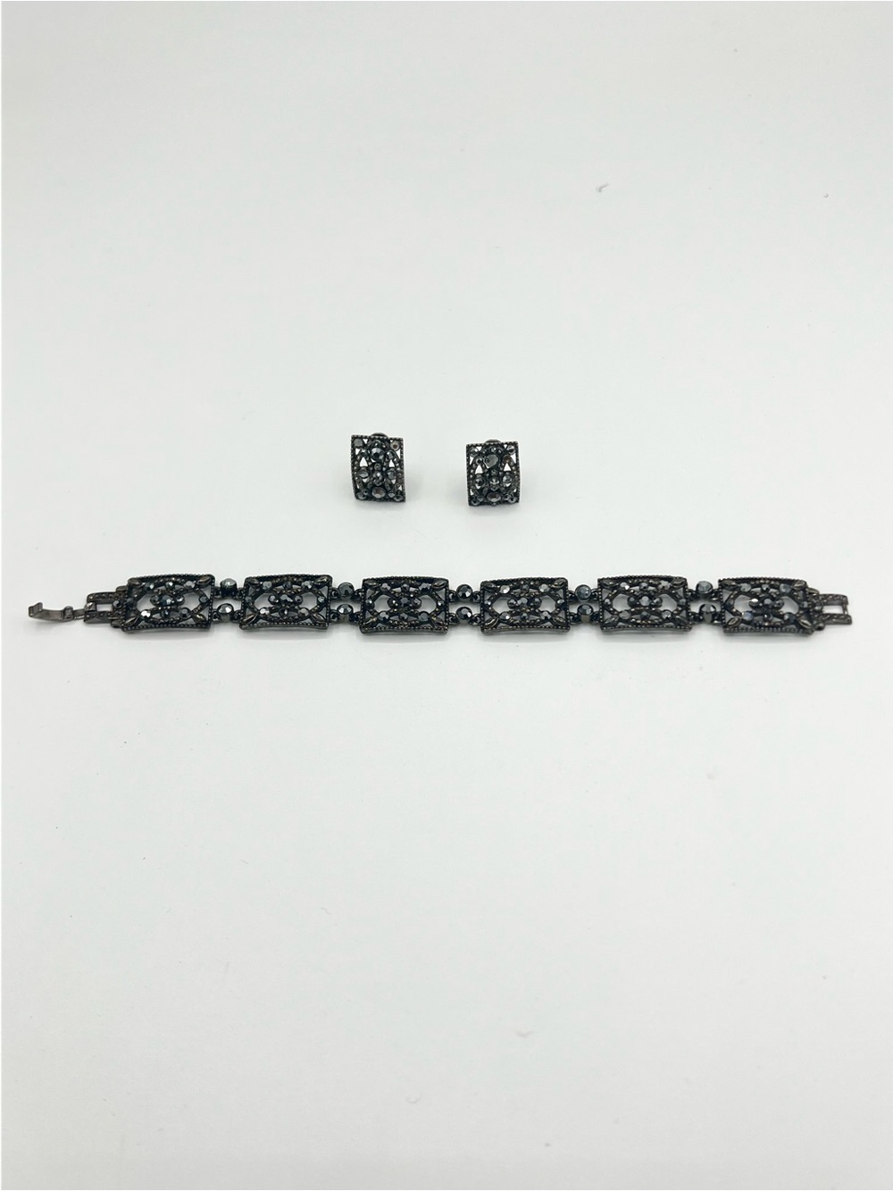 Vintage Monet Bracelet and Clip-On Earrings